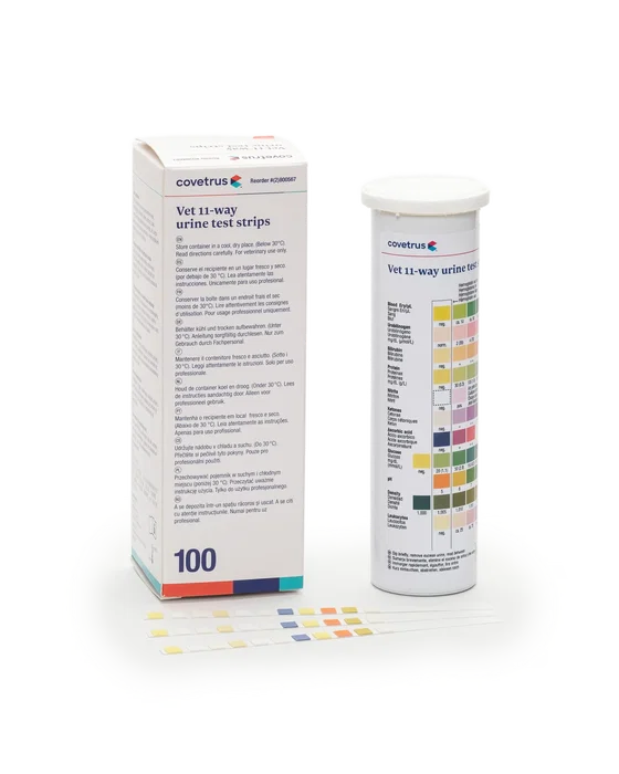Covetrus Tira de Orina 11 Pruebas 100 Tiras Covetrus Tira de Orina 11 Pruebas 100 Tiras